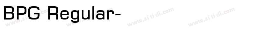 BPG Regular字体转换